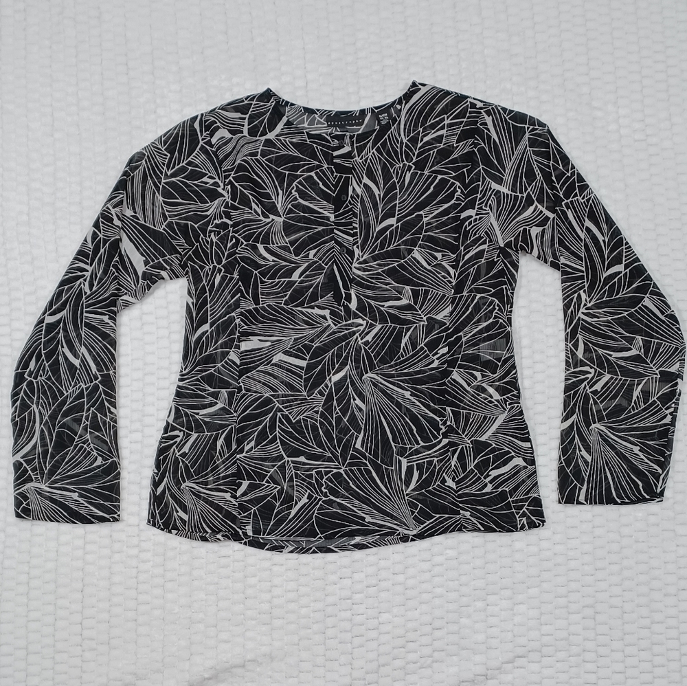 Apostrophe Sheer Blouse
